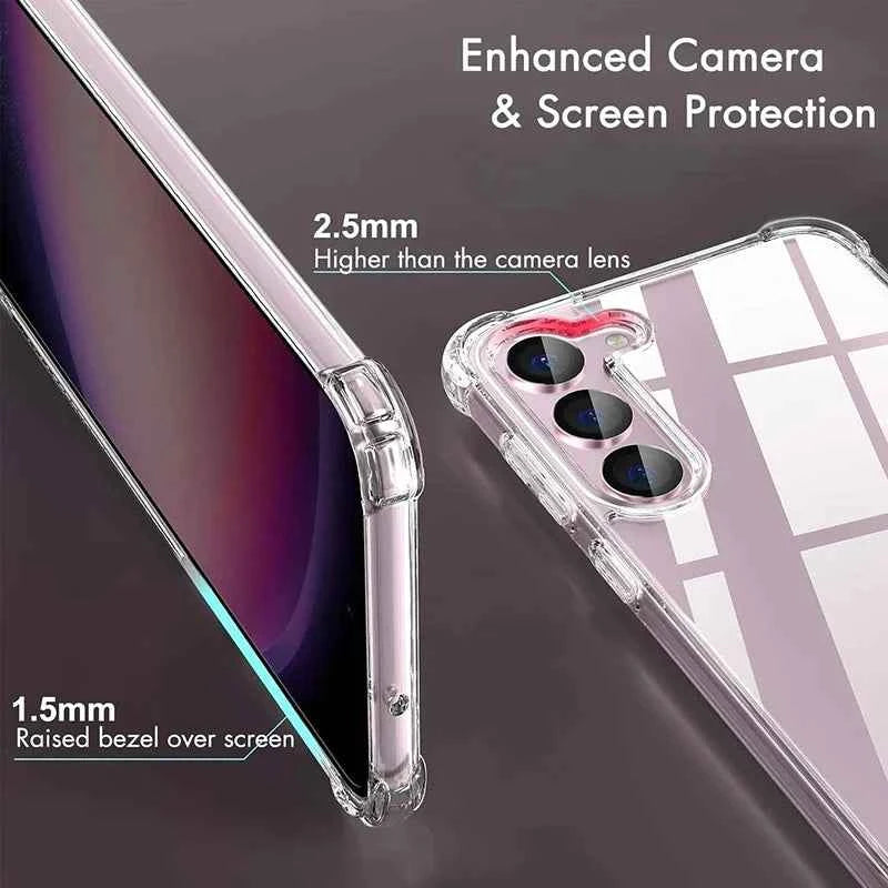 Hybrid Shockproof Case For Samsung Galaxy S26 S25 FE S24 S23 S21 S22 Plus Ultra Clear Hard Case For Samsung A57 A37 A56 A36 A54