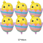 1pc,Large Easter Standing Balloon for Happy Easter Day Party Decorations 150cm Bunny Easter Egg Balloons Kids Party Favors