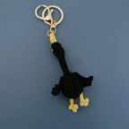 Cute Crochet Parrot Keychain Handmade Bird Bag Charm