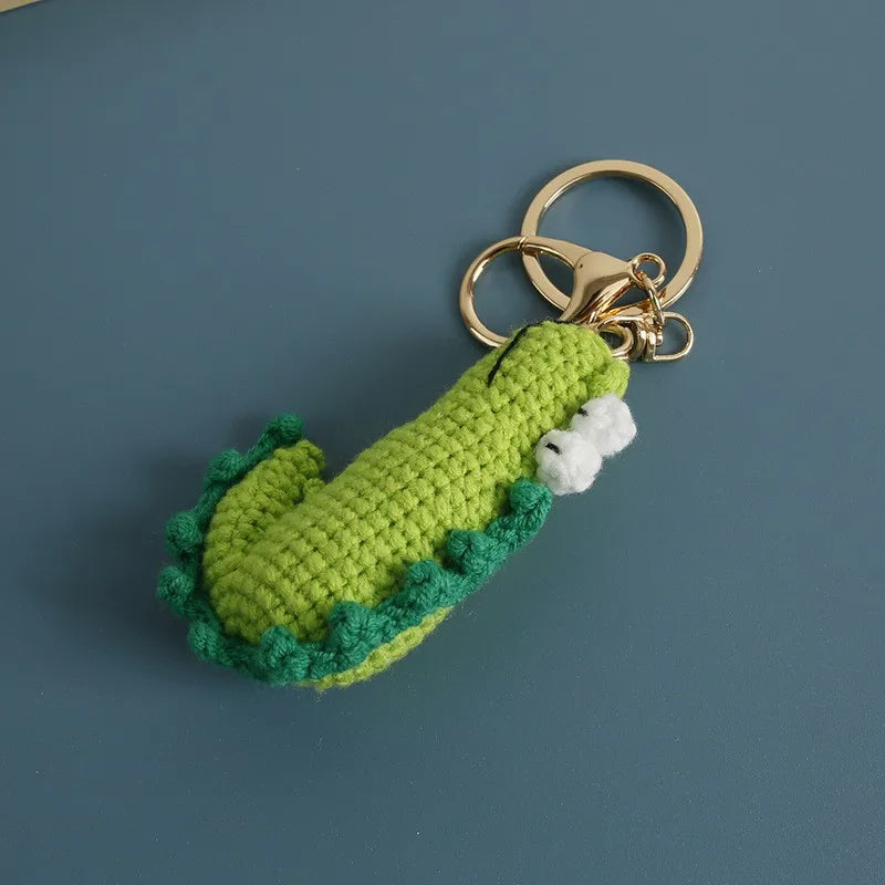Cute Crochet Stingray Keychain Marine Fish Bag Charm
