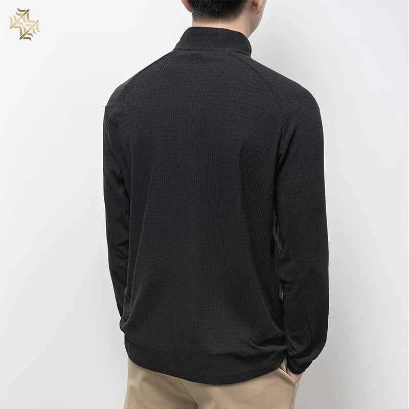 SBWL Autumn High Quality Men's Running Fitness Outdoor Sportswear Fashion Business Casual Breathable Long Sleeve T-Shirt Tops