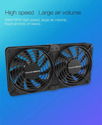 TEUCER 3000RPM 120MM Large Air Volume 220V Btc Mining Machine Workstation Cabinet Server Case Cooling System Fan with Adapter