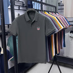 Men's Summer Luxury Brand Cotton 100% Polo Shirt Lapel Printing Short Sleeves T-Shirt Business Leisure Ventilate Men's Clothing