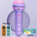 Kids Cartoon Projection Flashlight – Storytelling Projector Toy