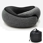 Travel Neck Pillow – U-Shaped Memory Foam Snail Style Neck Support