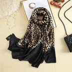 Spring Scarf Women's Luxury Design Polyester Material Smooth Scarf Soft Shawl Beach Scarf