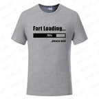 Huge Fart Loading Men's T-shirt Humor Tee Joke Gag Tshirt for Dad Gifts Guys Male Clothes Short Sleeve Tees Funny Graphic Tops