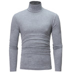 Thermal Underwear Tops Men Winter Clothes Thermal Shirt Autumn Men's Winter Tights High Neck Thin Slim Fit Long Sleeve T-shirt