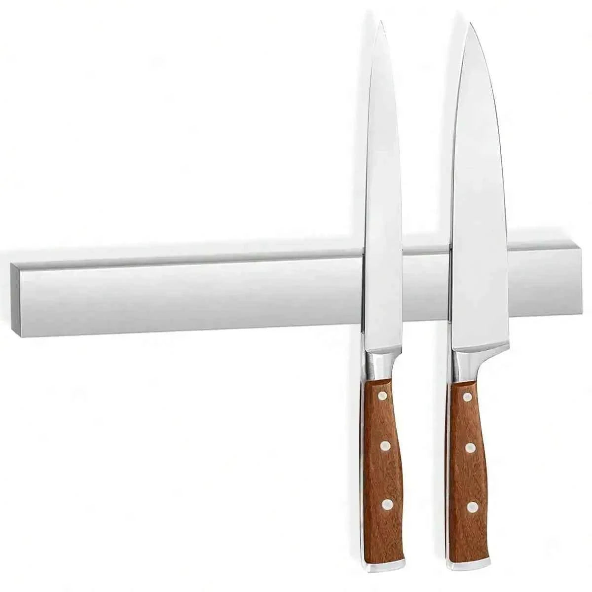 Magnetic Knife Holder – Stainless Steel Wall-Mounted Kitchen Organizer