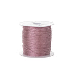 Metallic Beading Thread Cord – Rose Gold & Silver for DIY Jewelry