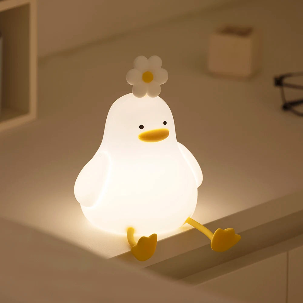 Animal Shaped Night light LED cute panda rabbit light USB charging timed bedside decoration Children's eye protection