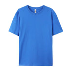 100% Cotton Solid Tshirts Men Woman Short Sleeve Fashion Brand Trend Casual Soft Clothing Tees Customized Products Summer Tops