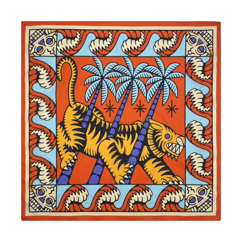 High Quality Skull Chimpanzees Print Cashew Hip Hop Cotton Square Bandana Scarf Riding Headband Paisley Gifts For Men Unisex
