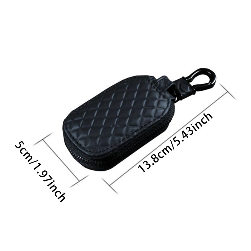 1Pcs Leather Key Holder Minimalist Keychain Case Wallet Key Storage Case Key Protector Large-capacity Multifunctional Key Pouch