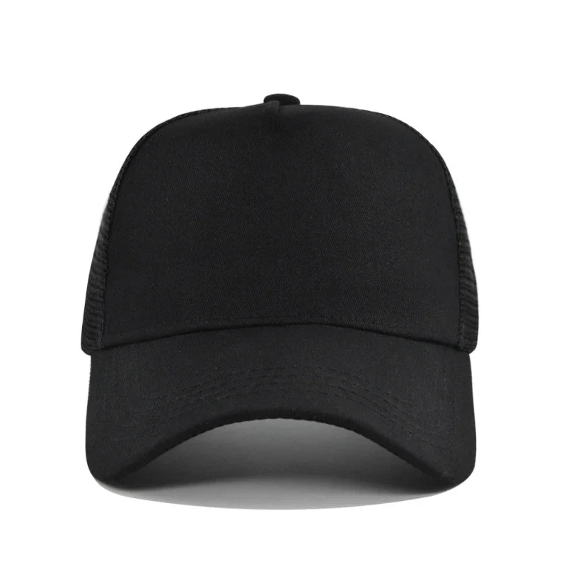 Custom Logo 5 Panel Mesh Baseball Cap for Outdoor Branding