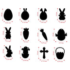 12pcs Easter Magic Scratch Paint Easter Eggs Crafts DIY for Making Holiday Gifts Egg Basket Fillers Party Decorations