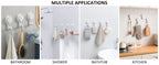 TAILI No Drilling Towel Hook Removable Vacuum Suction Cup Hooks Bathroom Robe Towel Holder Hook Kitchen Hotel Home Accessories