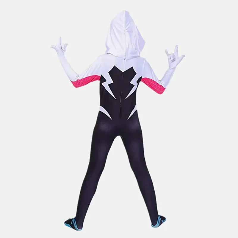 Kids Superhero Spider Costume Spandex Jumpsuit – Cosplay Bodysuit
