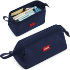 Large Capacity Pencil Case With Pen Holder Label Minimalist Student Stationery Storage Creative Stationery Storage Bag