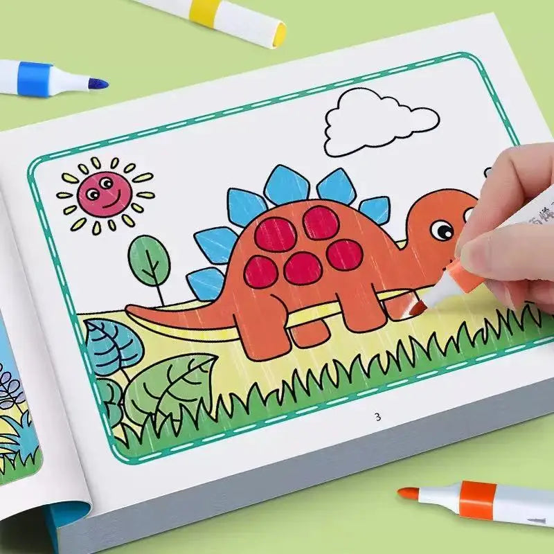 Boys Girls Children's Coloring Books Animals Baby Drawing Book School Early Education Toys Drawing Toy Notebook Notebooks Pads