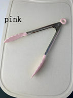 Anti-Slip Stainless Steel Cooking and Serving Tongs for Kitchen