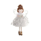 Christmas plush antlers angel girl pendant Christmas tree pendant creative doll pendant gift
