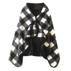 Lady Multifunction Doublelayer Tartan Plaid Blanket Scarf Wrap Shawl Winter Warm шарф женский Elegant Womens Shawl Scarf Winter