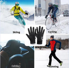 Winter Touch Screen Gloves for Men & Women – Thermal Warm, Water-Resistant & Windproof Gloves for Driving, Running, Cycling & Skiing