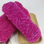 95g Chenille Soft Velvet Yarn Blended Knitting Wool Crochet Handmade Scarf Coat Baby Blanket And Hat