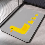 Diatomaceous Earth Bath Mat – Absorbent, Non-Slip Quick-Dry Bathroom & Toilet Floor Rug, Washable Shower Pad