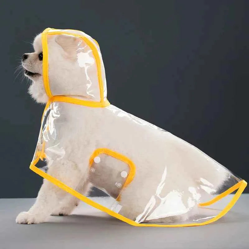 Pet Raincoat Transparent Dog Raincoat Waterproof and Windproof Pet Clothing Large Dog Pet Dog Dog Costume