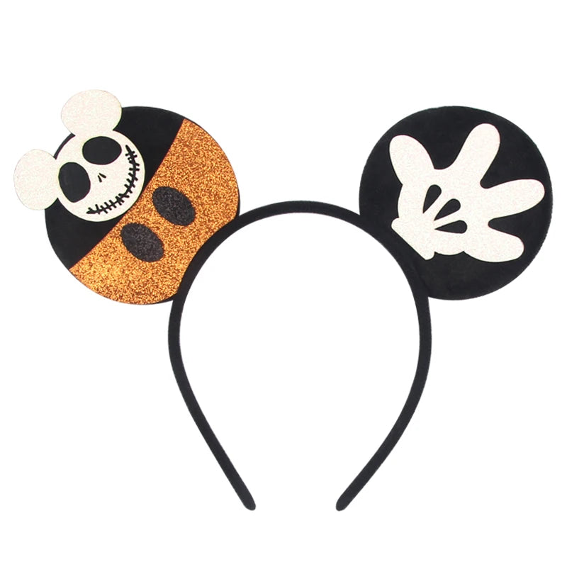 2026 Latest Halloween Cobweb Ears Headband Women Festival DIY Mouse Hairband Kids Party Villains Cosplay DIY Hair Accessories