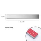 LMETJMA Professional Magnetic Knife Strip Stainless Steel Magnetic Knife Holder Rack Kitchen Knife Bar 30 40 50 cm JT333
