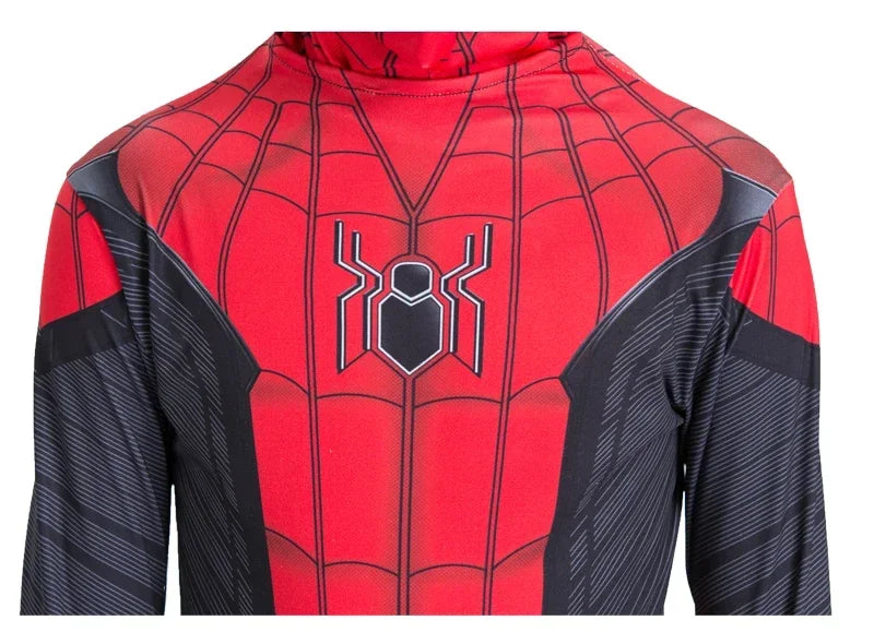 Kids Superhero Spider Costume Spandex Jumpsuit – Cosplay Bodysuit