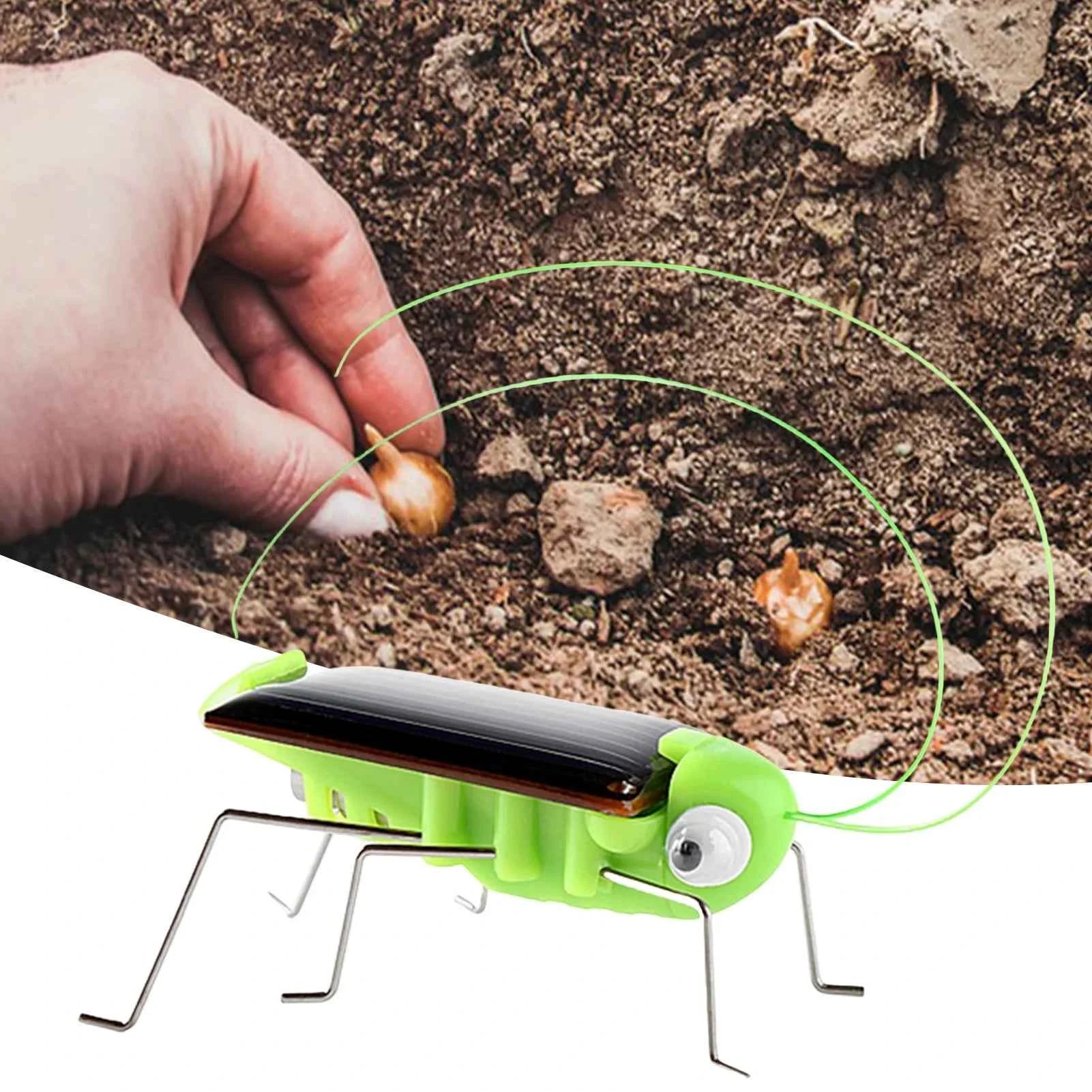 Solar Grasshopper Toy Puzzle Children Selected Gift Simulation Insect Gift Boys And Girls Science Education Funny Moving Toy Kid