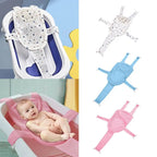 Cross-shaped Newborn Baby Bath Cushion Adjustable Anti-slip Baby Bath Net Mat Baby Bathtub Pillow Foldable Children Bathtub