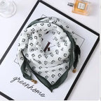 Luxury Magnetic Buckle Silk Scarf Women Print Square Scarf For Autumn Winter Warmth And Cold Resistance Fashionabl Scarves