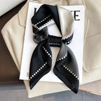 Fashion Luxury Brand 70cm Silk Square Scarf Women Satin Neck Tie Female Hair Bandana Headkerchief Shawl Wrap Hijab Echarpe