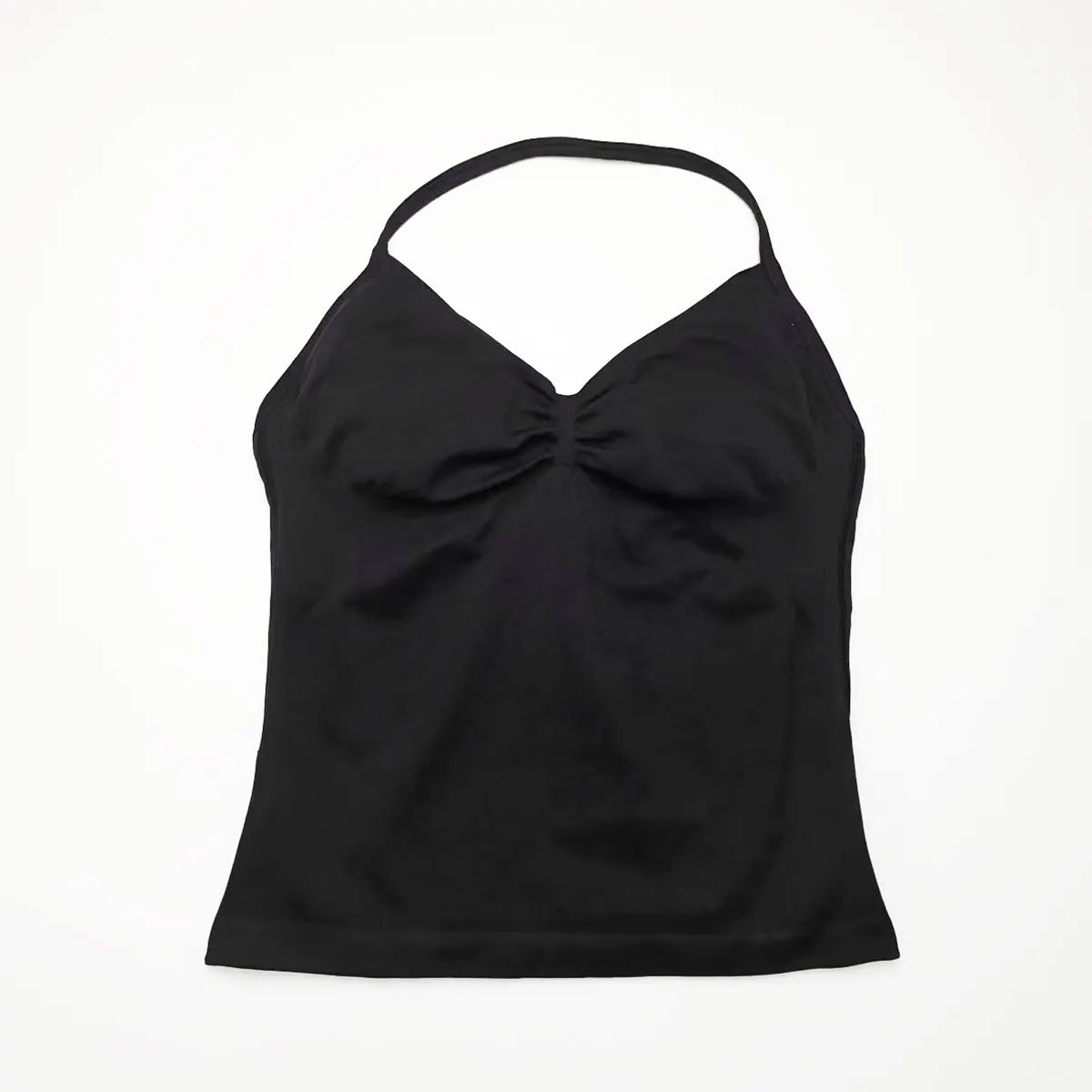 NCLAGEN Longline Strappy Top Sports Yoga Vest Women's Fitness Tank Top Gym Beautiful Open Back Bra Running Workout Halter