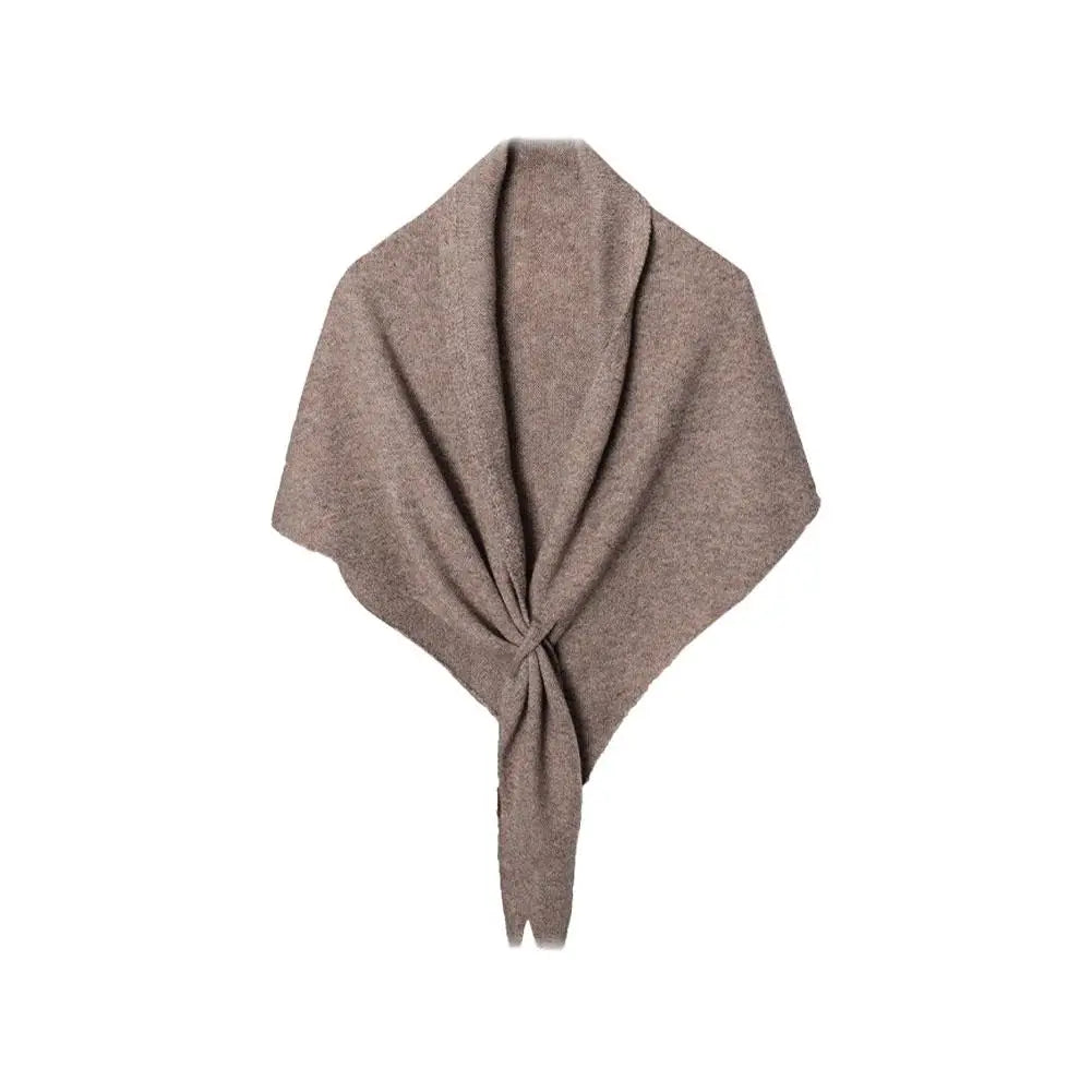 Autumn&Winter NEW Women's Neck Wrap Wool Blended Triangular Shawl Female Thickened Knitted Warm Shoulder