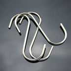 10 pcs Stainless steel S shaped hook Large hook S hook, multi purpose S shaped hook metal S-hook hook for kitchen and bathroom