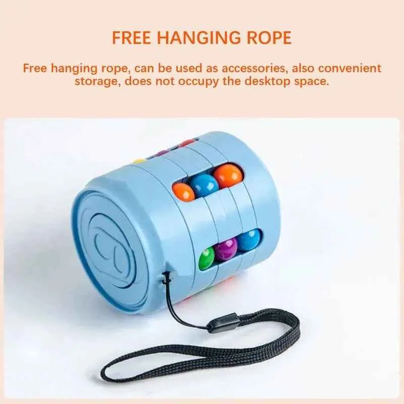 Multiple Functions Fidget Spinner Magic Colorful Beans Finger Spinning Relieves Stress Decompression Tool For Children And Adult