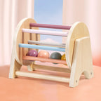 Montessori Infant Wooden Toys Coin Ball Busy Drum Baby Teaching Aid Gifts Color Shape Cognition Match Educational Sensory Toy