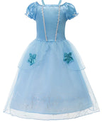 Girls Princess Dress Kid Cinderella Snow White Aurora Rapunzel Cinderella Halloween Costume Children Birthday Party Dress