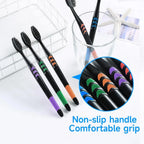 10/20 Pcs Family pack toothbrush, Bamboo Charcoal Soft fur Toothbrush, Travel Carry，Color random