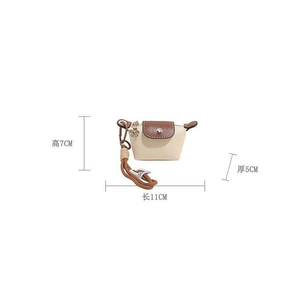 Hot Selling Exquisite Fashion Mini Handbag Wallet Simple Solid Color Ins Korean Style Storage Makeupbag Girl Women Birthday Gift