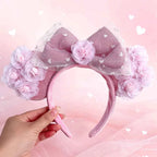 Cartoon Minnie Mouse Ear Headband New Holiday Party Christmas Snowman Headdress Cosplay for Adults Kids Hair Accessories