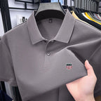 Men's Summer Luxury Brand Cotton 100% Polo Shirt Lapel Printing Short Sleeves T-Shirt Business Leisure Ventilate Men's Clothing