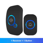 Wireless Doorbell FullHouse Waterproof Door Chime Kit Includes Push Button Transmitter and Plug In Receiver