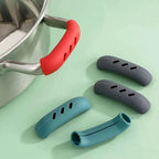 2PCS Silicone Pan Handle Cover – Heat Resistant Non-Slip Grip Sleeve